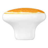 Oranje slice keramische knop (Zijkant)