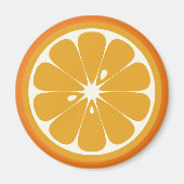 Oranje slice magneet (Voorkant)