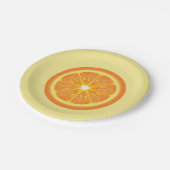 Oranje slice papieren bordje (Gekanteld)