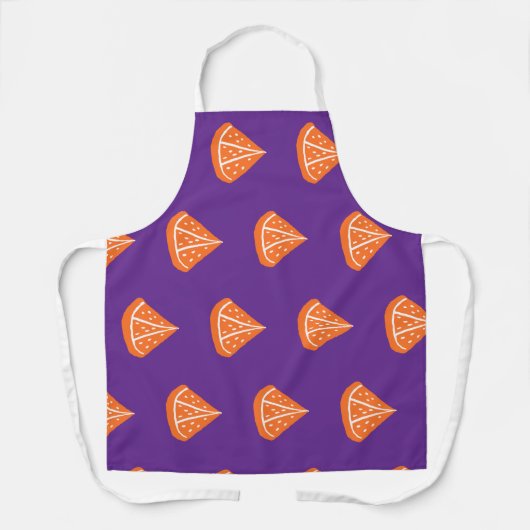 Oranje slice-patroon schort (Voorkant)