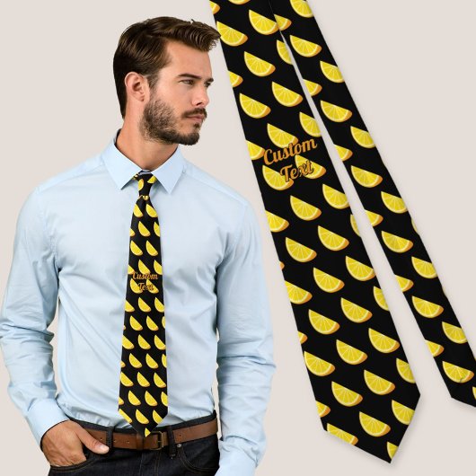 Oranje slice-patroon stropdas