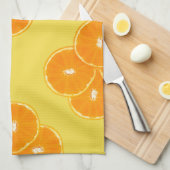 Oranje slice-patroon theedoek (Quarter Fold)