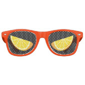 Oranje slice retro zonnebril (Voorkant)