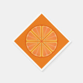 Oranje slice servet (Hoek)