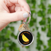 Oranje slice sleutelhanger (Hand)