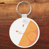 Oranje slice sleutelhanger (Voorkant)