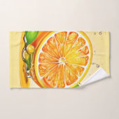Oranje slice splash bad handdoek (Handdoek)