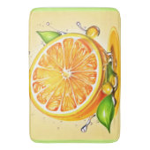 Oranje slice splash badmat (Voorkant Verticaal)