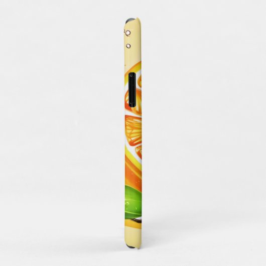 Oranje slice splash Case-Mate iPhone case (Achterkant/rechts)