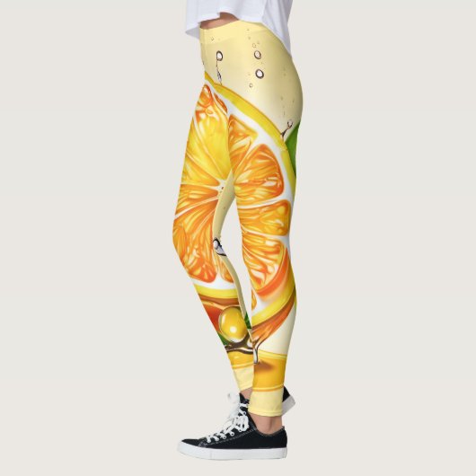 Oranje slice splash leggings (Links)