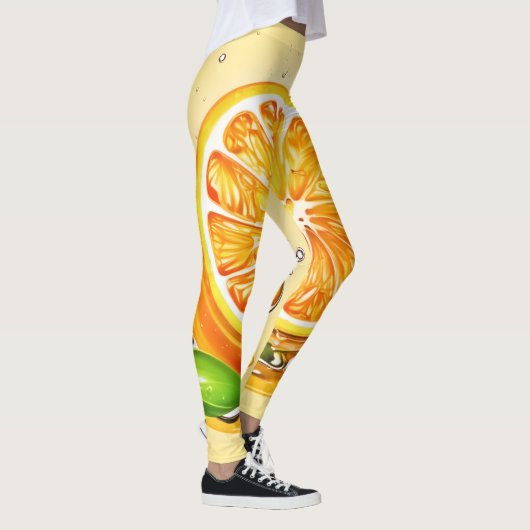 Oranje slice splash leggings (Rechts)