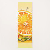 Oranje slice splash yogamat (Voorkant)