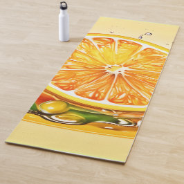 Oranje slice splash yogamat