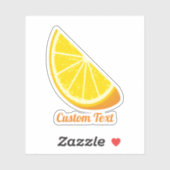 Oranje slice sticker (Vel)