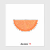 Oranje Slice-Sticker Sticker (Vel)