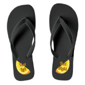 Oranje slice teenslippers (Voetbed)