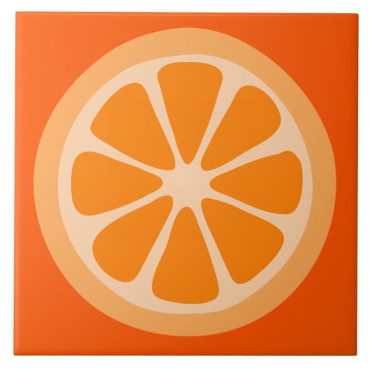 Oranje slice tegeltje (Voorkant)