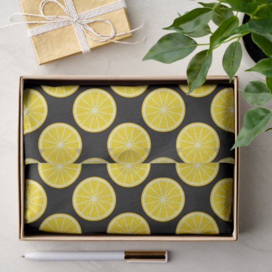 Oranje slice tissuepapier (Geschenk)