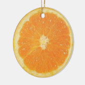 Oranje slice-versiering keramisch ornament (Links)