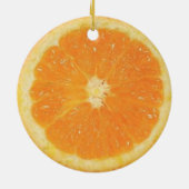 Oranje slice-versiering keramisch ornament (Achterkant)