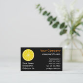 Oranje slice visitekaartje (Staand voorkant)