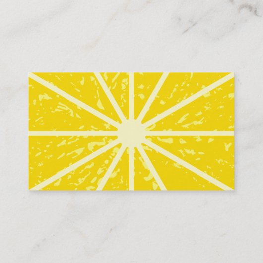 Oranje slice visitekaartje (Achterkant)