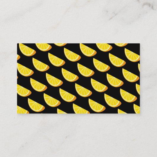 Oranje slice visitekaartje (Achterkant)