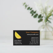 Oranje slice visitekaartje (Staand voorkant)