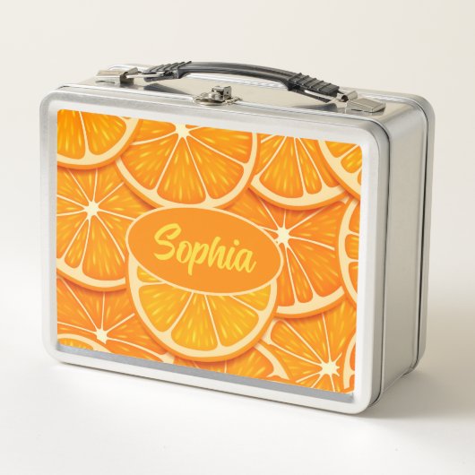 Oranje Slices Metal Lunch Box (Voorkant)