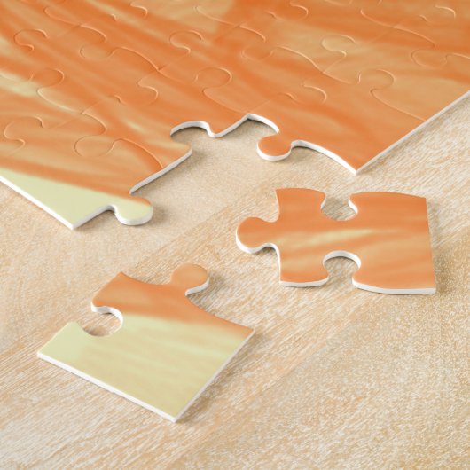 ORANJE SMOKE - Fractal Art - Jigzaag Puzzle Legpuzzel (Zijkant)