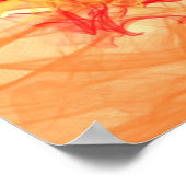 ORANJE SMOKE - Fractal Art - Poster (Hoek)