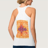 ORANJE SMOKE - Fractal Art - T-Shirt (Achterkant)