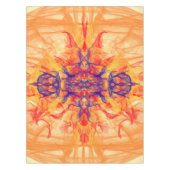 ORANJE SMOKE - Fractal Art - Tablecloth Tafelkleed (Voorkant)