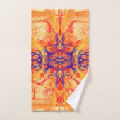 ORANJE SMOKE - fractale kunst - Bad Handdoek (Handdoek)