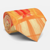 ORANJE SMOKE - fractale kunst - Stropdas (Opgerold)