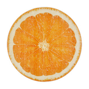 Oranje snijbord van citrusvruchten snijplank