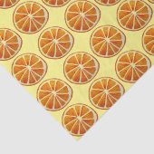 Oranje snijcitrusvruchtpatroon waterverf tissuepapier (Detail)