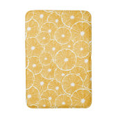 Oranje snijdpatroon ontwerp badmat (Voorkant Verticaal)