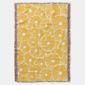 Oranje snijdpatroon ontwerp deken (Voorkant Verticaal)