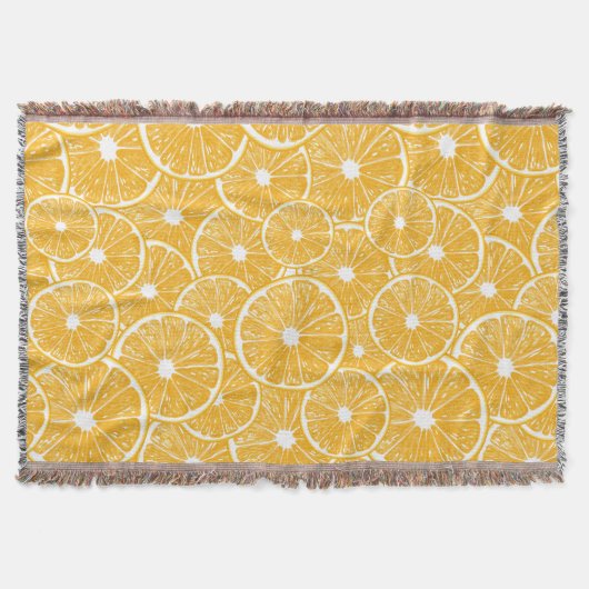 Oranje snijdpatroon ontwerp deken (Voorkant)