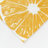 Oranje snijdpatroon ontwerp fleece deken (Hoek)