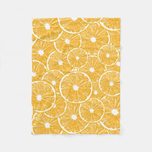Oranje snijdpatroon ontwerp fleece deken (Voorkant)