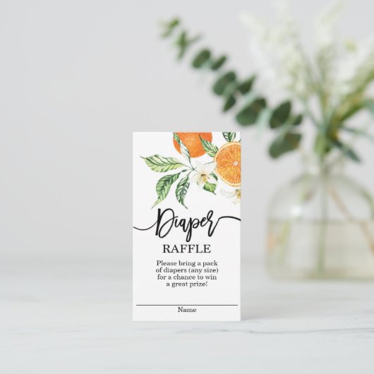 Oranje snijdsel informatiekaartje (Staand voorkant)