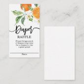 Oranje snijdsel informatiekaartje (Voorkant / Achterkant)