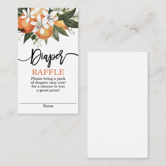 Oranje snijdsel informatiekaartje (Voorkant / Achterkant)