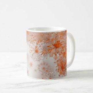 Oranje Snowflakes kerst Koffiemok