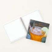 Oranje Soda aanpasbare schets notitieboek (Binnen)