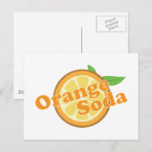 Oranje Soda Briefkaart (Voorkant / Achterkant)