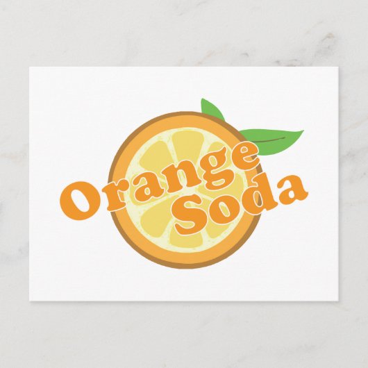 Oranje Soda Briefkaart (Voorkant)