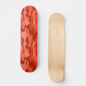 Oranje Soda Monocolor Camo Baseball Persoonlijk Skateboard (Voorkant)